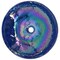 Ruvati 16 inch Murano Glass Art Vessel Circle Decorative Pattern Bathroom Sink Celestial Blue RVB3044 - alternate 2